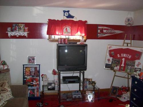 My Childhood Bedroom - My St. Louis Cardinals Bedroom that I had growing up!