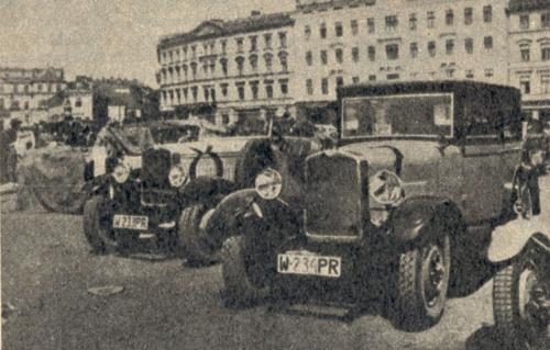 cars - very old picture with old cars