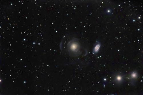 Arp 227  - Arp 227 a 'shell' type galaxy