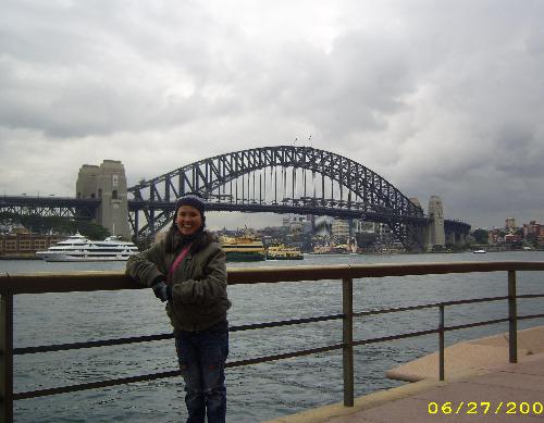 Sydney Harbour Bridge on the Background - taken last 27-06-09 with Sydney Harbour Bridge in the background.
