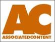 Associated Content logo - Associated Content logo - orange capital letters 'AC' with Associated Content words below with white background