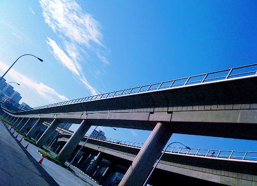 My iPhone Shot #01 - I took this in Singapore's Jurong East Interchange Mrt while walking. I just love the depth of the angle as it stretched out far and wide.