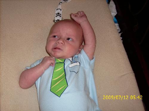 my son - my son all ready for work!