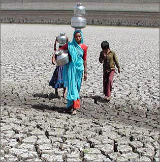 Save Water, Save urself. - This photograph is sufficient enough to tell the harsh conditions prevailing... 