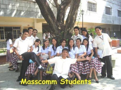 Perpetualites - At the university quadrangle having fun taking pictures