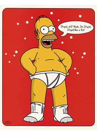 HOmer  - Homer in his underwear haha.. =P