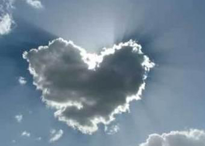 Nature Love - The beautiful clouds show their love.