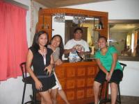hang out - my friends and family, bonding time at the mini bar at one of my friends humble abode.
