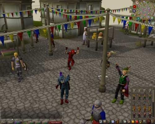runescape - people in runescape doing dance moves lol