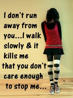 run away - read this
