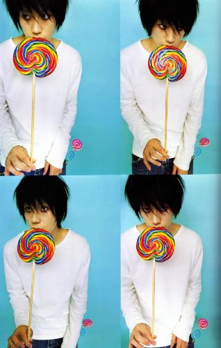 l - L from Death Note.