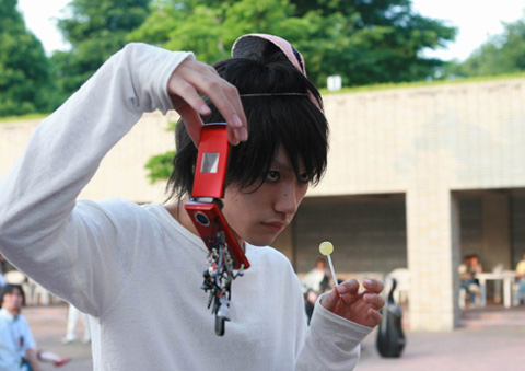l - L from Death Note.