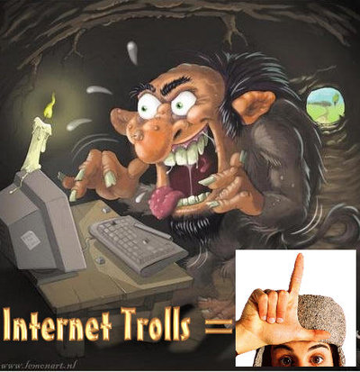 Internet trolls - Cute picture of something that is ugly and totally worthless
