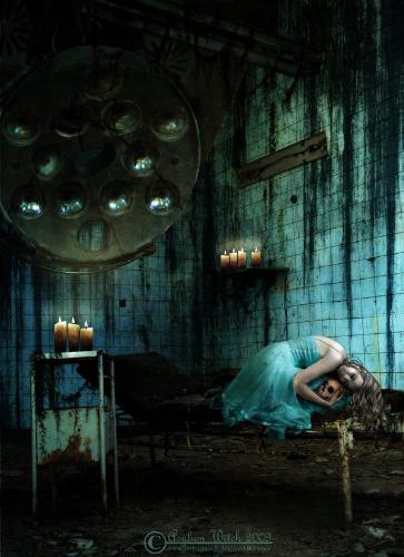 Girl with a skull - This is a picture of a Girl with a skull