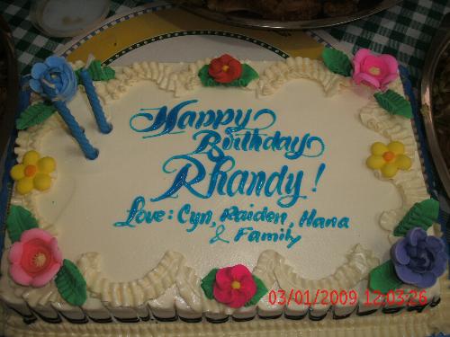 Birthday Cake - a birthday cake for my hubby... Yummy, we all love cake here, do you?
