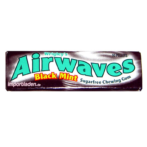 Airwaves - This is Airwaves sugarfree chewing gum with blackmint