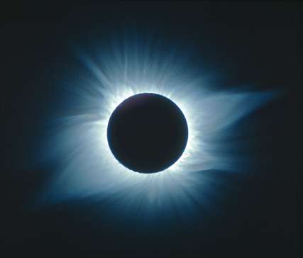 Total Solar Eclipse - 07/21/2009 - The eclipse — visible only in Asia — will reach its peak in India at about 6:20 a.m. local time (8:50 p.m. EDT; 0050 GMT), and will last 6 minutes and 39 seconds at its maximum point. It is the longest such eclipse since July 11, 1991, when a total eclipse lasting 6 minutes, 53 seconds was visible from Hawaii to South America. The eclipse will first be sighted at dawn Wednesday in India's Gulf of Khambhat, just north of the metropolis of Mumbai, before being seen in a broad swath moving north and east to Nepal, Myanmar, Bangladesh, Bhutan and China.  Wednesday's eclipse will be seen for 3 minutes and 48 seconds in the Indian village of Taregna, where scientists say residents will have the clearest view.