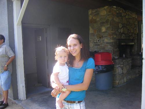 My baby & I - This is my youngest daughter and I at my husband's family reunion in North Carolina, June 2009