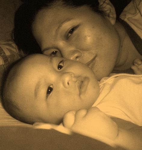 Sleepy... Sick... Worried... Scared - I hope my baby's fever will go away soon...