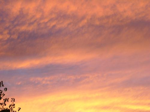 Cloud Burning Sunset - This happened over the sky of New Mexico. It actually looked like the sky was on fire. Amazing