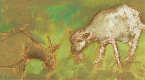 animals - animals- painting