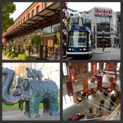 Pearl District Portland Oregon - Collage of the Pearl District in Portland Oregon