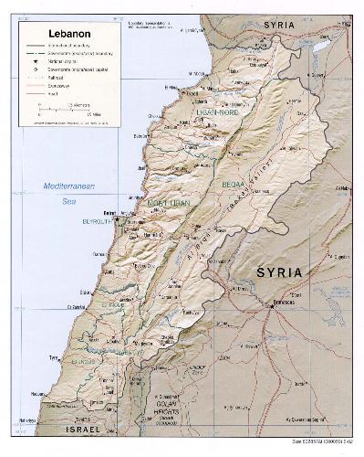 Lebanon Map - Lebanon Map