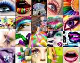 make-up - Some interesting make-up designs & colors...I thought that it was pretty cool looking so I thought I'd add it to the collection here of pictures....kinda funky...LOL!