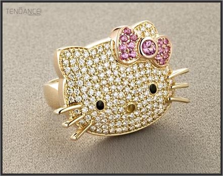 hello kitty diamond ring - diamond ring