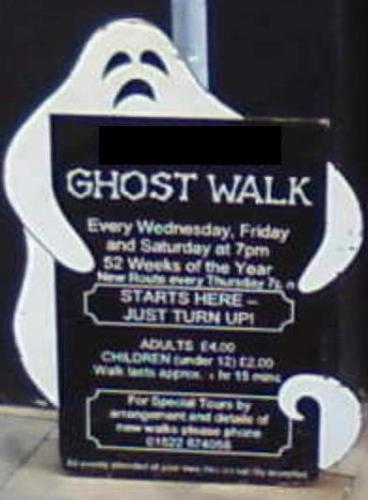 Ghost Walk Sign - Have you ever been on a ghost walk?