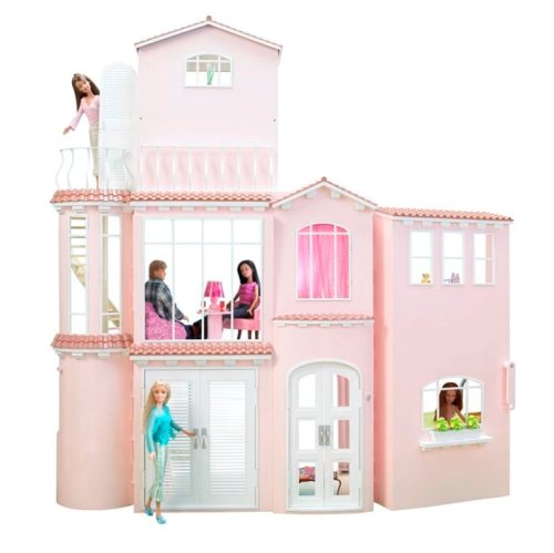barbie house - pretty colors