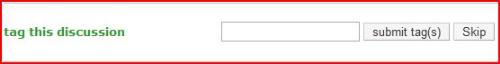 submit tag - this page comes across after each post to a discussion