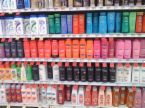 Varieties of shampoo and conditioner - This photo shows what we always see in the store with a varieties of shampoo and conditioner.