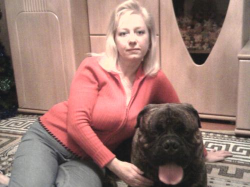 I and my big dog - I and my faivorite big dog Basia.