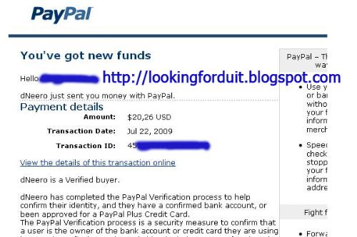 get payment - I get payment from posting at my blog. http://lookingforduit.blogspot.com