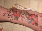 foot tattoo - pretty tattoo I received that was awfully painful
