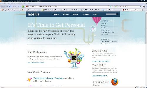 Firefox webpage - This is the webpage to the popular browser Firefox