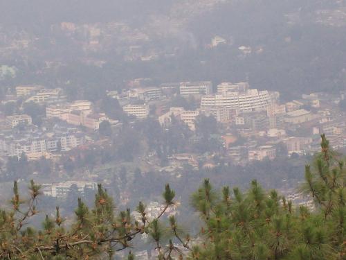 Shillong city, Meghalaya State, India - How Shillong City looks from a peak.