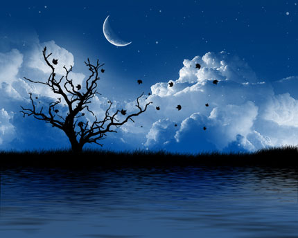 LAte Night - I love this picture so much It's awesome and sexy looking I just love it the look and everything.. haha.. well yeah tell me what you think of it.. As for me I love the moon and the tree. I guess it's because I draw a lot and I love look and drawing landscapes it's just a very beautiful picture.. =] I'm goign to save it to my phone ASAP haha.. =P