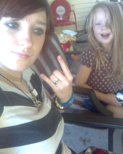Rock On! - My cousin and i, jammin to the PSP tunes. Ha ha, typical day!