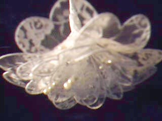 Pretty White Lace Flower - I made this pretty white lace flower not long ago for a wedding, one of my favorite.