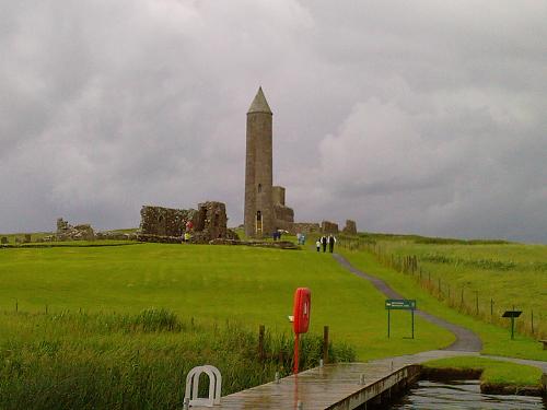 Devenish Island,County Fermanagh - A former Monastic Island in Lough Erne,County Fermanagh,Northern Ireland with an intact 11th Century Round tower-access by boat only,either privately owned or hired,or public Ferry (Ferry Available Easter-October)