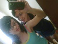 with my twin! - me and my cousin/sister LOL!