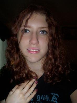 burgundy - Not sure if I liked that hair. Fake bake.