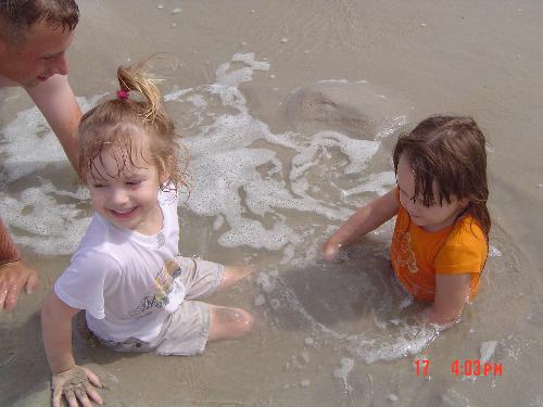kids - playing on the beach