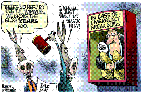 Smack the rich - Dems love to smack the rich....just for fun of it. Plus they think some how that the rich are responsible for the rest of us.