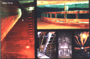 Part of the interior at Salt Mine,Turda,Romania - Salt Rooms where built in order to better coordinate the extraction, transportation and storage. According to a report made up by the royal inspectors Paulus Bornemisza and Georgius Wernher in 1552, the main salt room was that in Turda and the salt was extracted form both, 'the large' and 'the small' mine. As for its quality people would say that salt 'is good and solid' (sal ipse bonus et solidus - lat.).  Towards the end of the 17 century and the beginning of the 18 century, the mining in Transilvania revigorates due to some initiatives of the Royal Court in Viena meant to encourage the economy of the province.