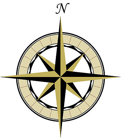 Compass Points - A compass can be used as a visual metaphor for the careful planning that will help you reach your goals.