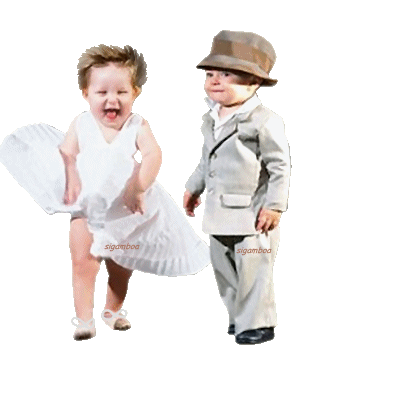 kids in love  - 2 young love birds