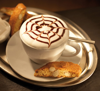 i love to have a sip of cappuccino  - really it refreshes my taste from daily tea and coffee . i love to have cappaccino 